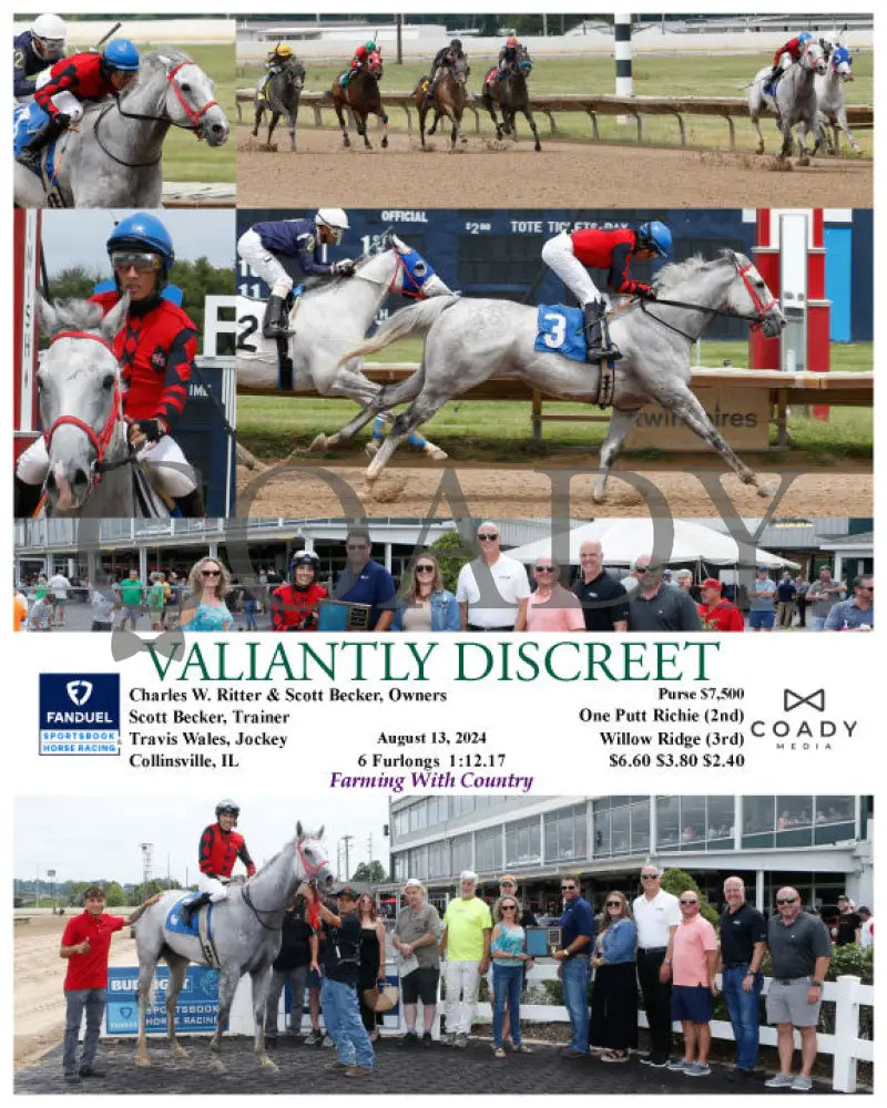 Valiantly Discreet - 08-13-24 R02 Fan Fanduel Sportsbook Horse Racing