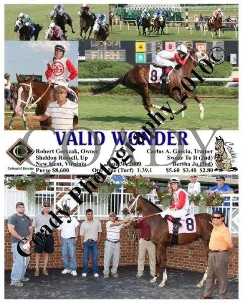 Valid Wonder - 6 30 2009 Colonial Downs
