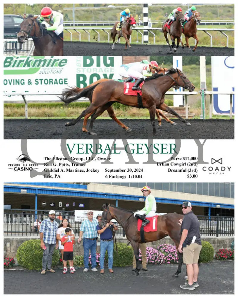 Verbal Geyser - 09-30-24 R01 Pid Presque Isle Downs