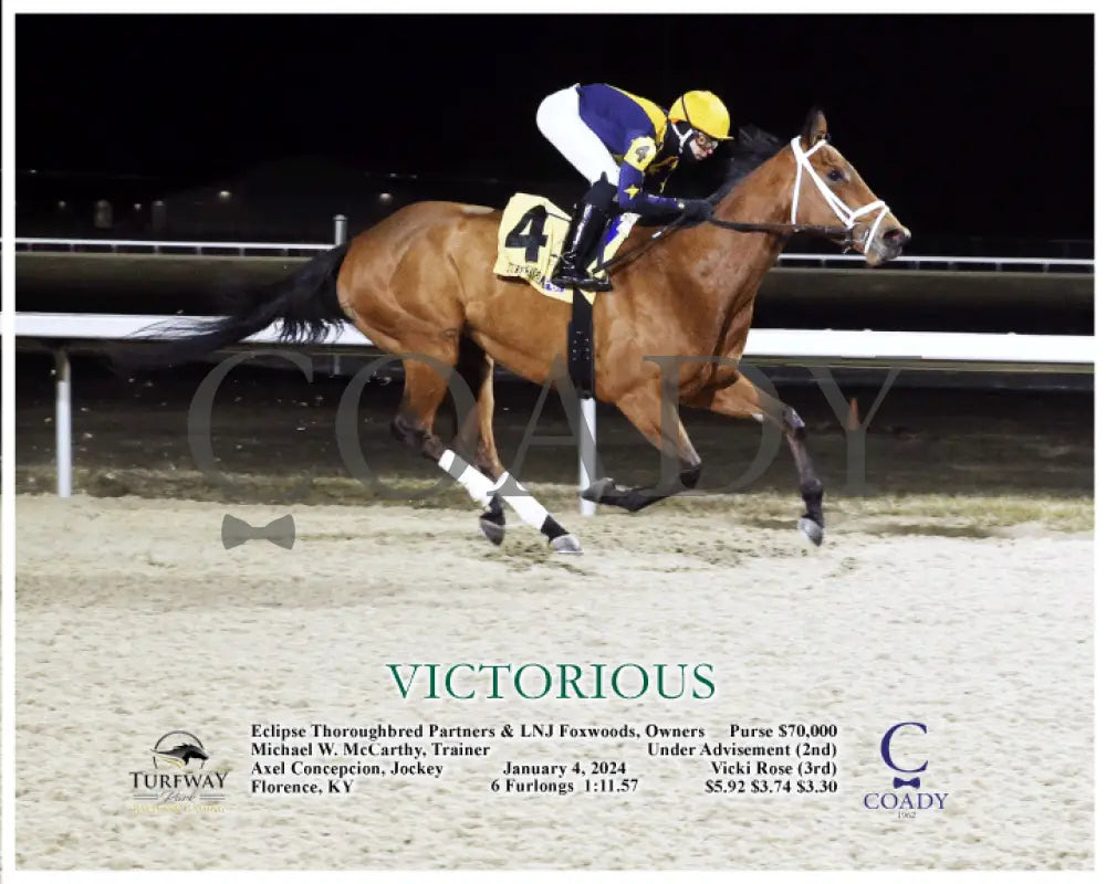 Victorious - 01-04-24 R05 Tp Action Turfway Park