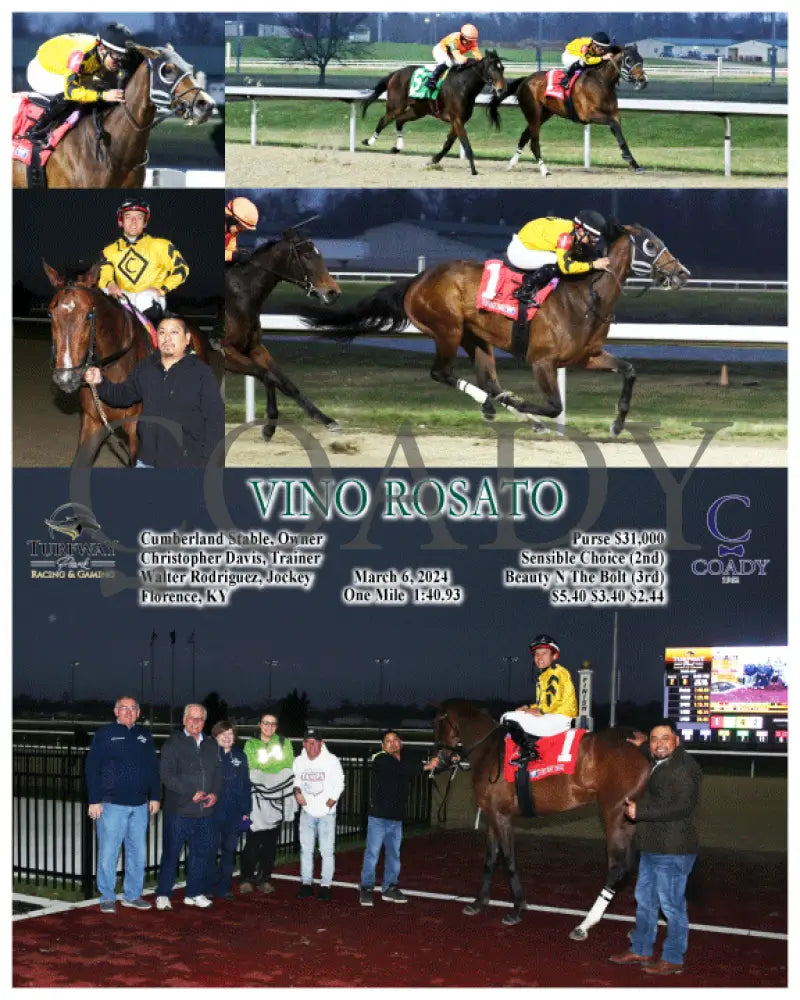 Vino Rosato - 03 - 06 - 24 R02 Tp Turfway Park