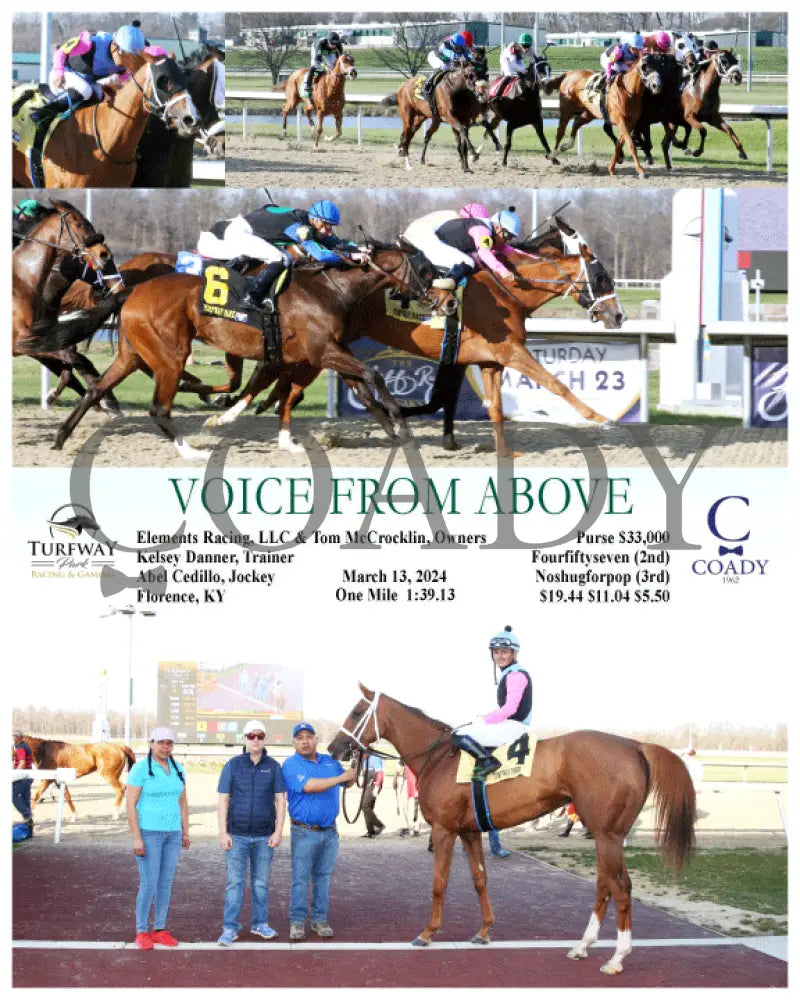 Voice From Above - 03 - 13 - 24 R01 Tp Turfway Park