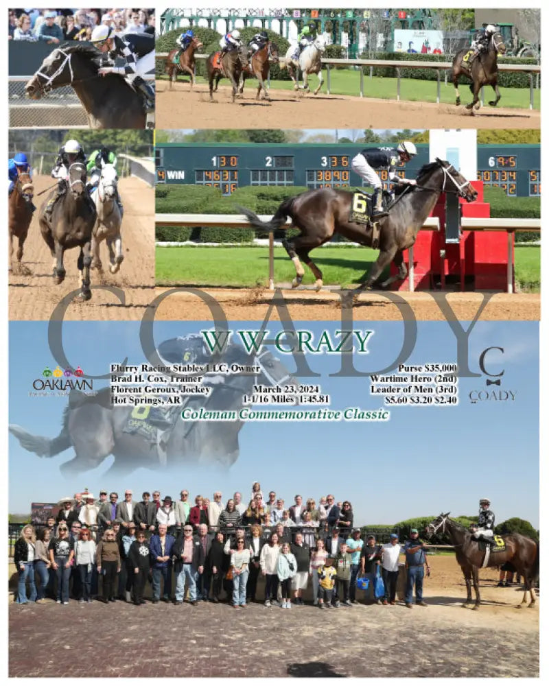 W Crazy - 03 - 23 - 24 R06 Op Oaklawn Park