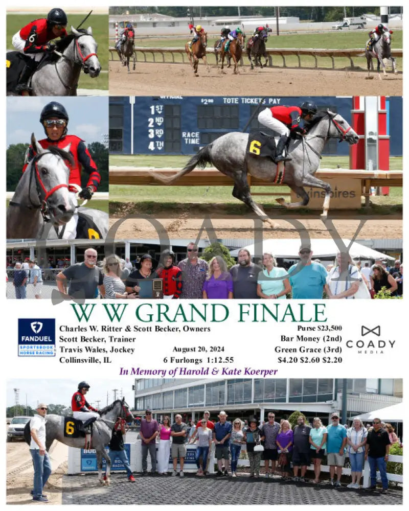 W Grand Finale - 08-20-24 R02 Fan Fanduel Sportsbook Horse Racing