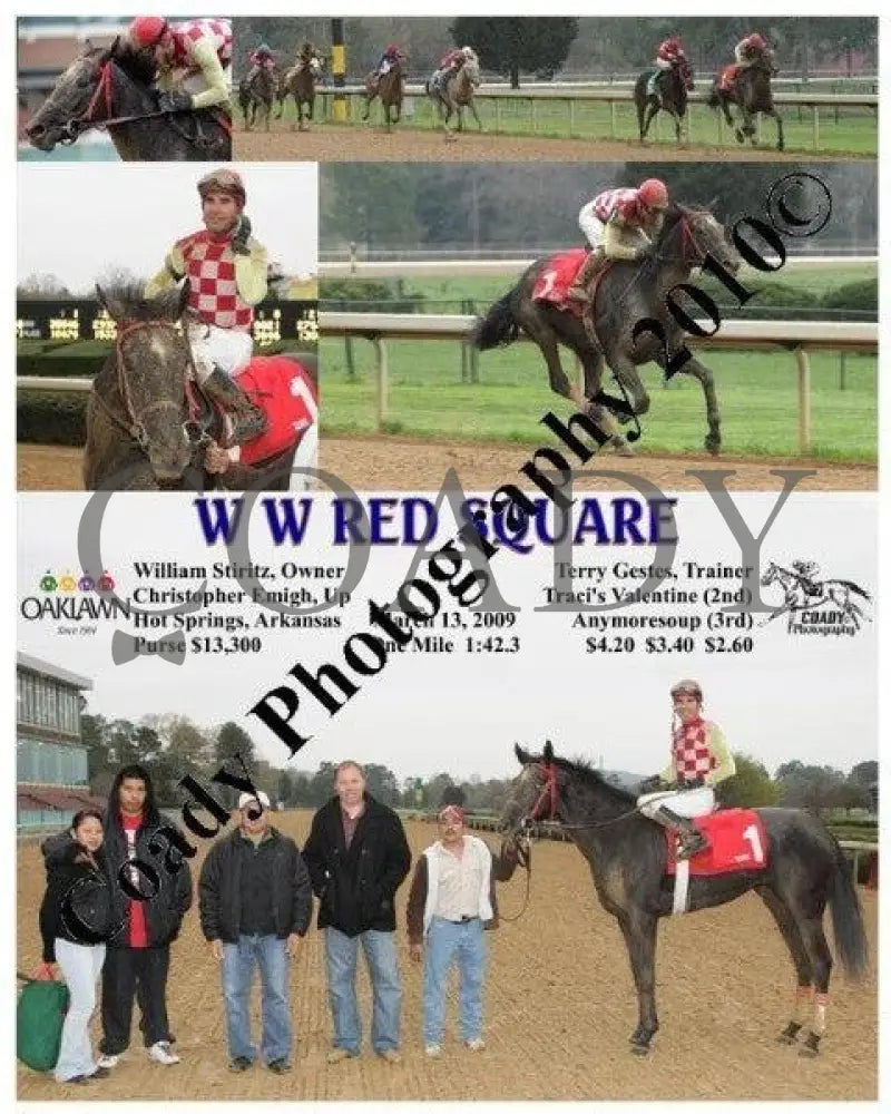 W Red Square - 3 13 2009 Oaklawn Park