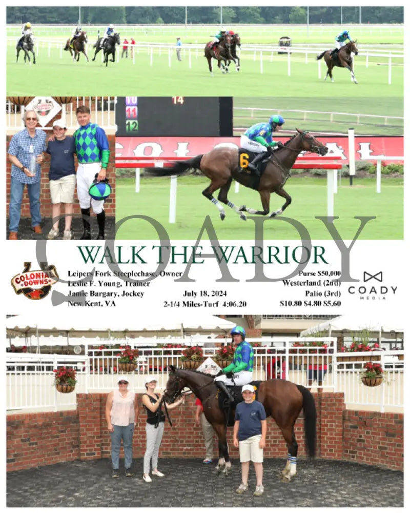 Walk The Warrior - 07-18-24 R01 Cnl Colonial Downs