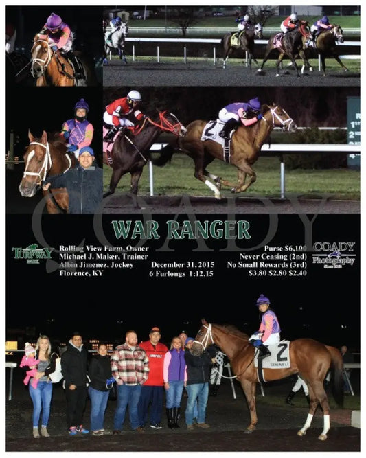 War Ranger - 123115 Race 04 Tp Turfway Park