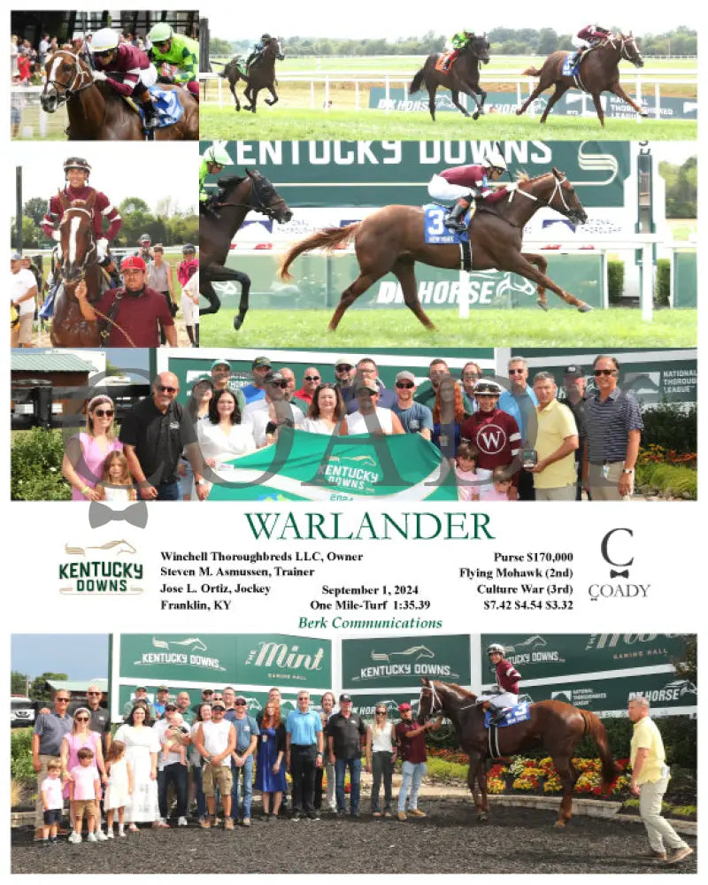 Warlander - 09-01-24 R06 Kd Kentucky Downs