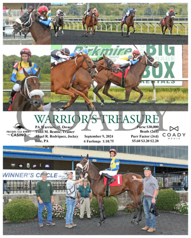 Warrior’s Treasure - 09-09-24 R02 Pid Presque Isle Downs