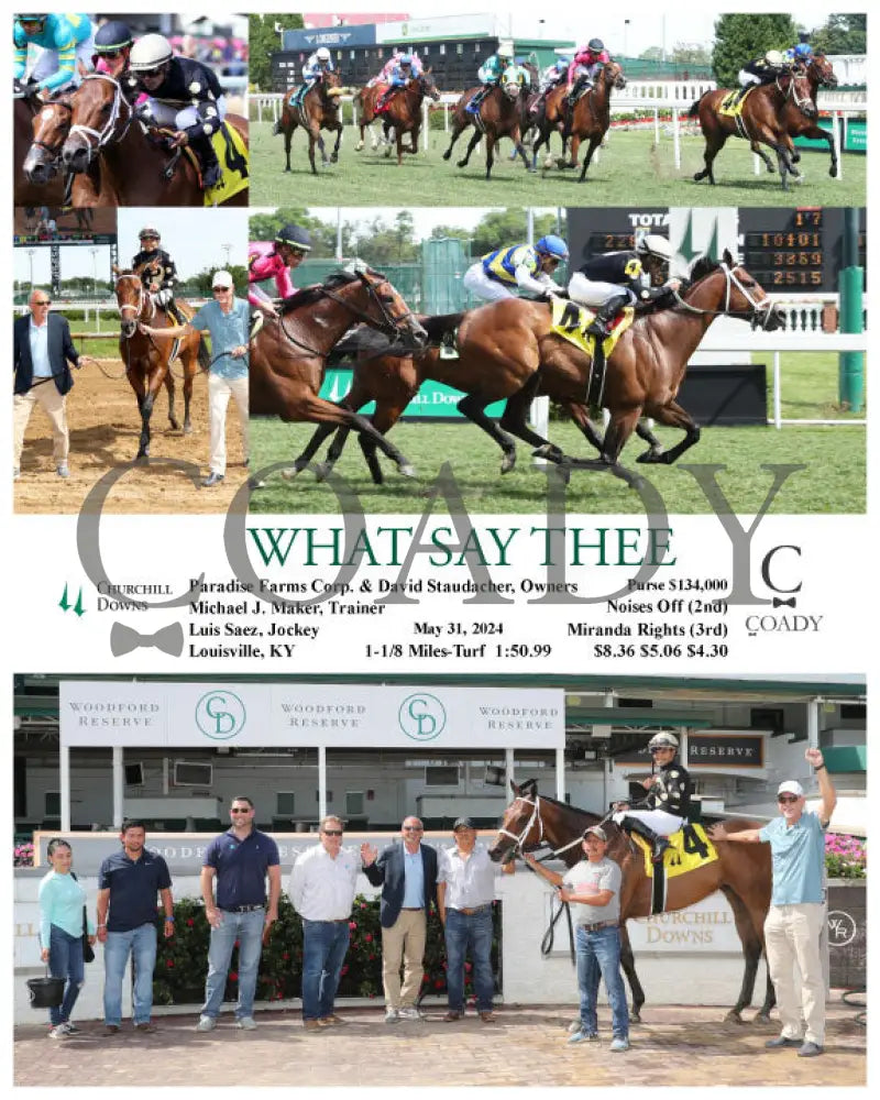 What Say Thee - 05-31-24 R08 Cd Churchill Downs