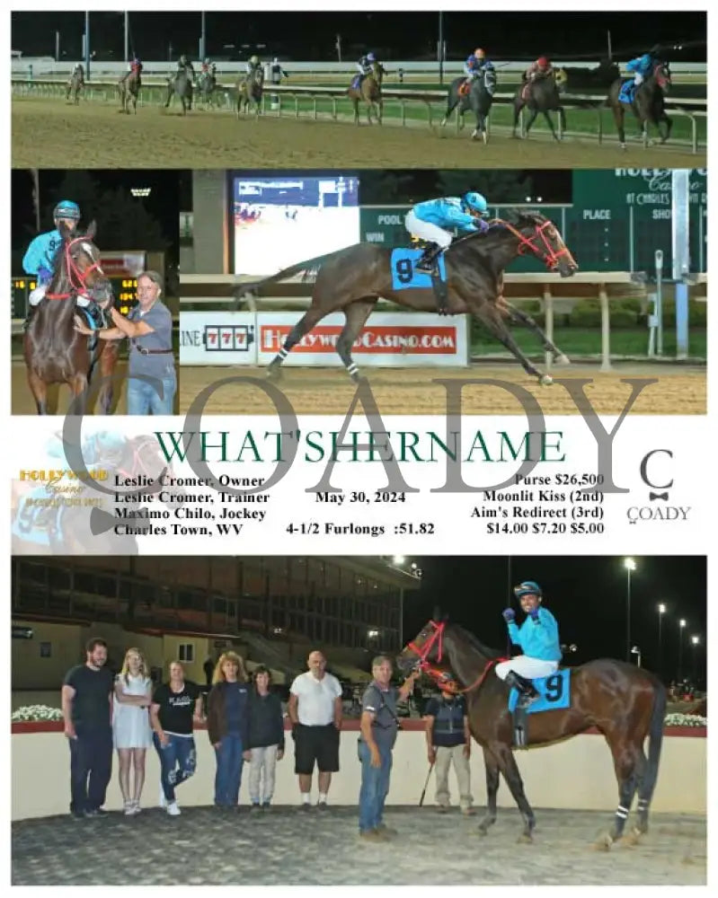 What’shername - 05-30-24 R08 Ct Hollywood Casino At Charles Town Races