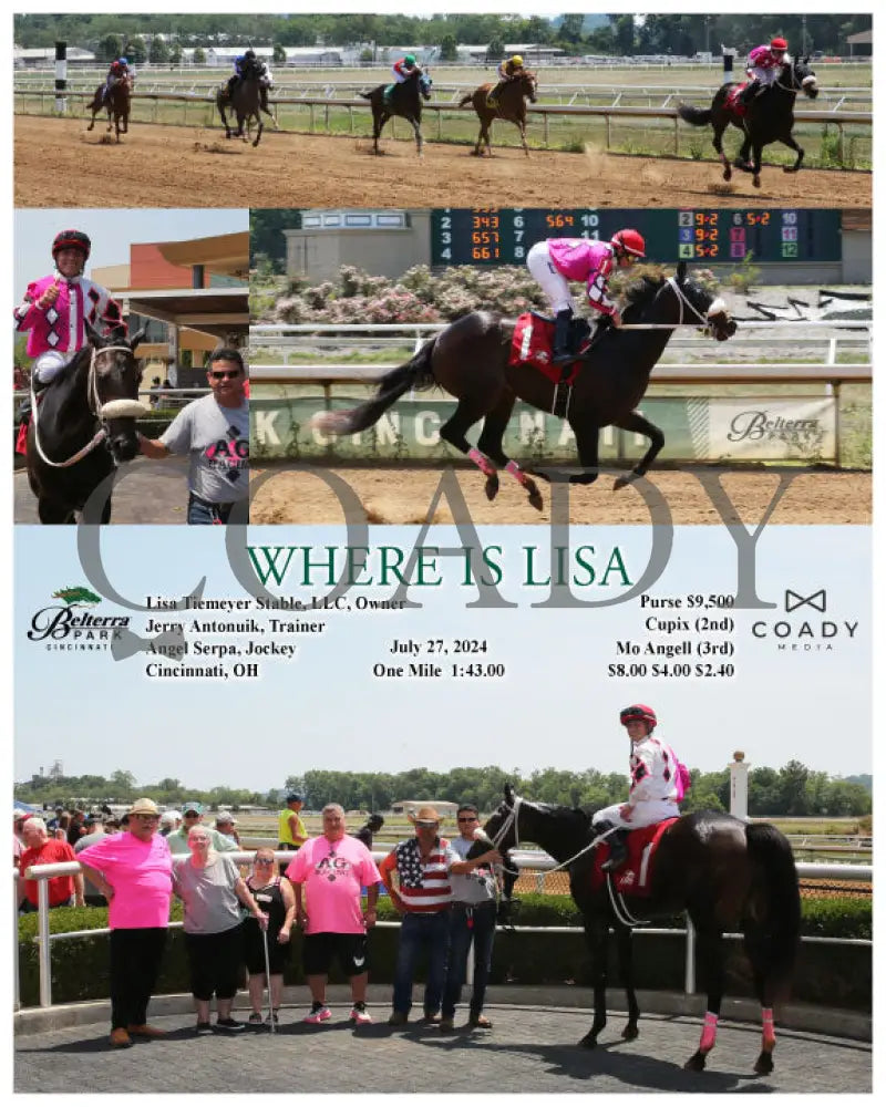 Where Is Lisa - 07-27-24 R03 Btp Belterra Park