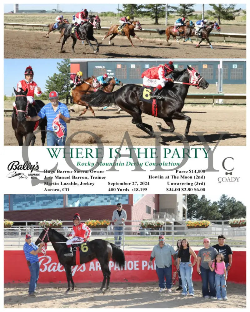 Where Is The Party - Rocky Mountain Derby Consolation 09-27-24 R08 Arp Arapahoe Park