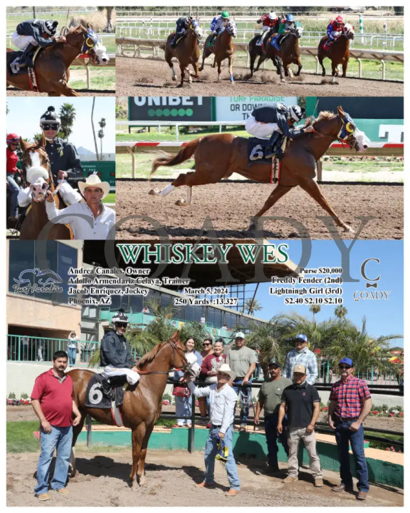 Whiskey Wes - 03-05-24 R01 Tup Turf Paradise