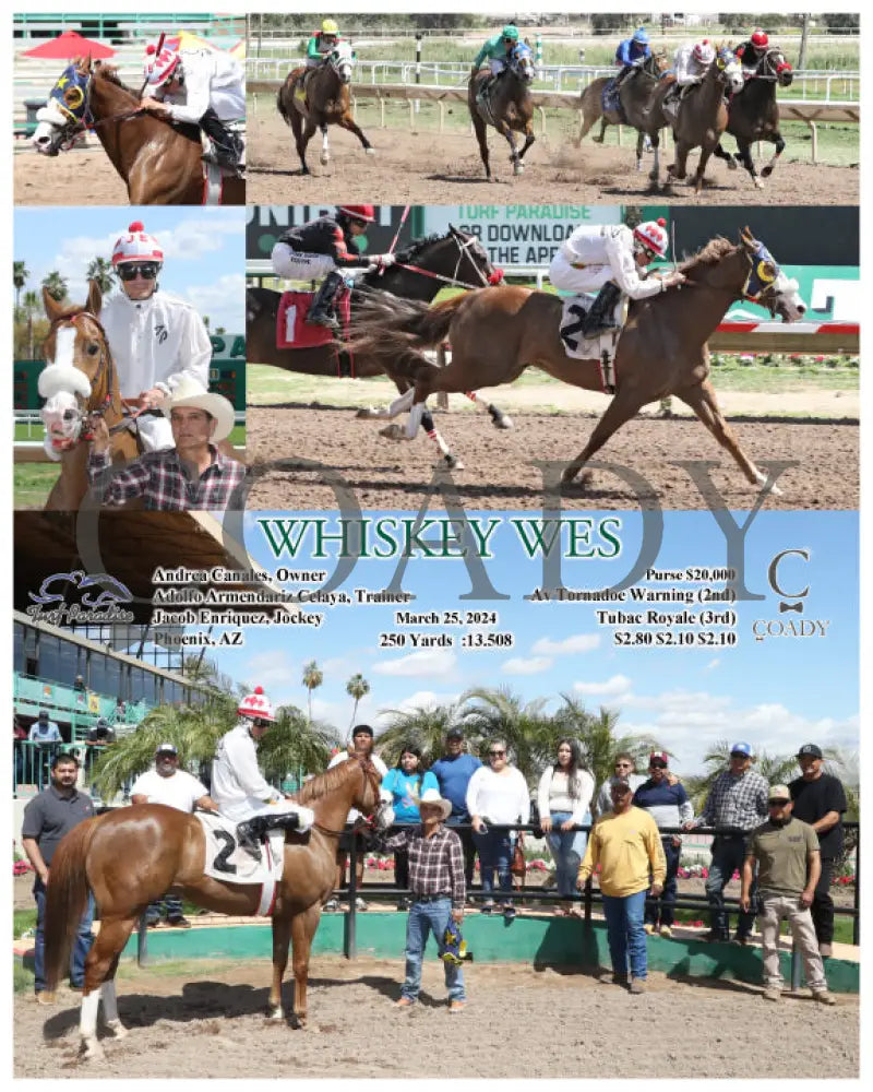 Whiskey Wes - 03 - 25 - 24 R01 Tup Turf Paradise