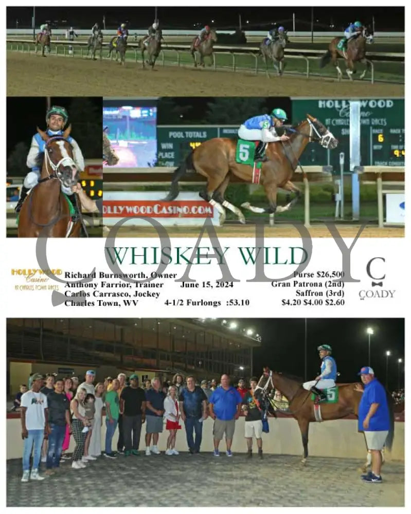 Whiskey Wild - 06-15-24 R06 Ct Hollywood Casino At Charles Town Races