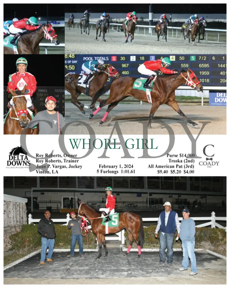 Whorl Girl - 02 - 01 - 24 R08 Ded Delta Downs