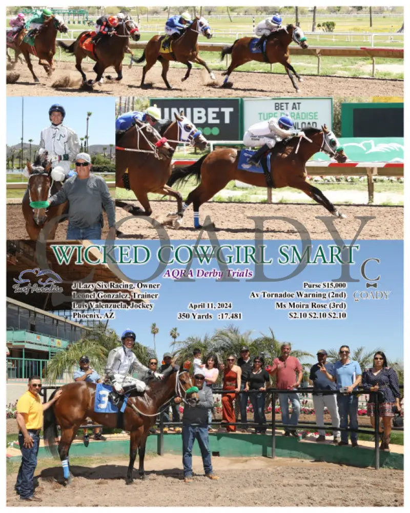 Wicked Cowgirl Smart - Aqra Derby Trials 04 - 11 - 24 R01 Tup Turf Paradise