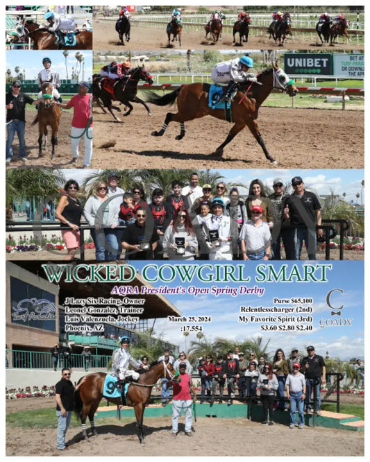 Wicked Cowgirl Smart - Aqra President’s Open Spring Derby 03 - 25 - 24 R02 Tup Turf Paradise