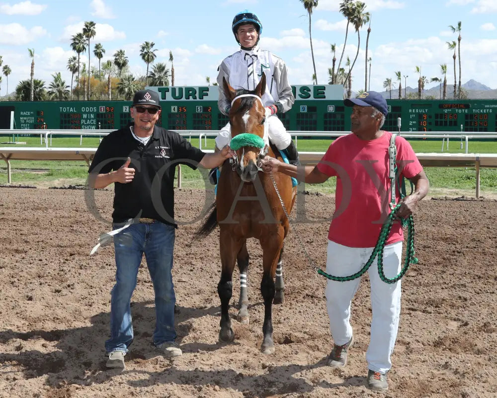 Wicked Cowgirl Smart - Aqra President’s Open Spring Derby 03 - 25 - 24 R02 Turf Paradise Return Shot