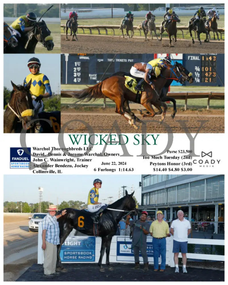 Wicked Sky - 06-22-24 R01 Fan Fanduel Sportsbook Horse Racing