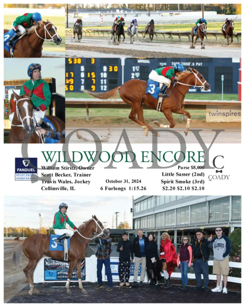 Wildwood Encore - 10-31-24 R03 Fan Fanduel Sportsbook Horse Racing