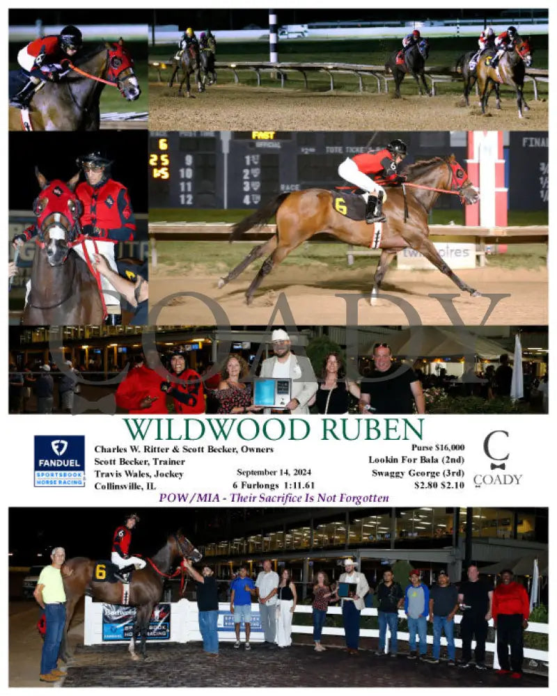 Wildwood Ruben - 09-14-24 R06 Fan Fanduel Sportsbook Horse Racing