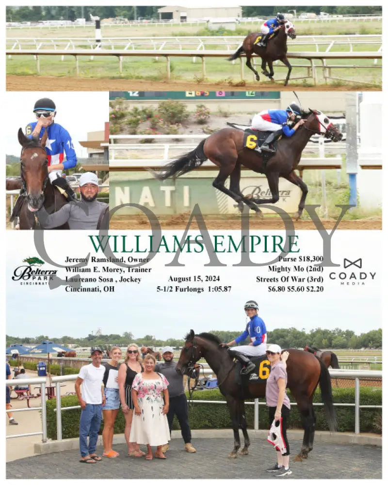 Williams Empire - 08-15-24 R06 Btp Belterra Park