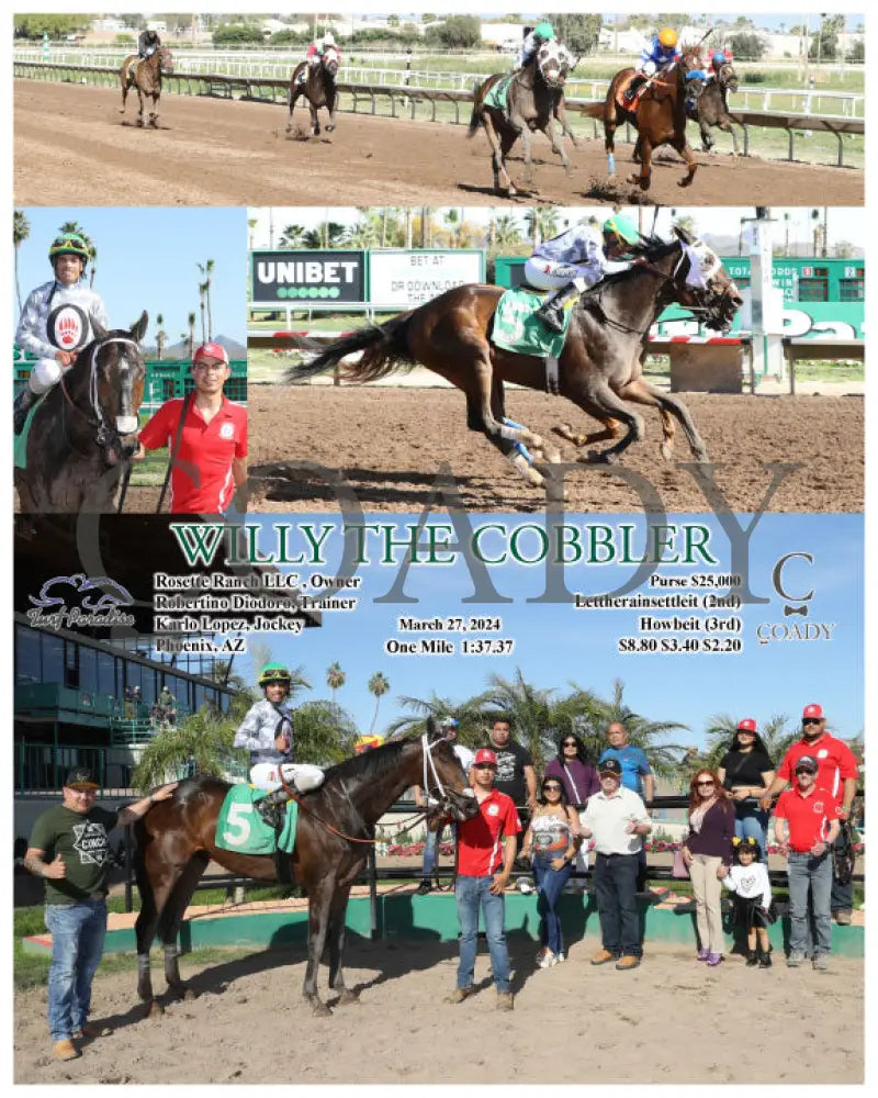 Willy The Cobbler - 03 - 27 - 24 R06 Tup Turf Paradise