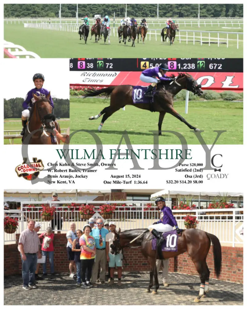 Wilma Flintshire - 08-15-24 R05 Cnl Colonial Downs