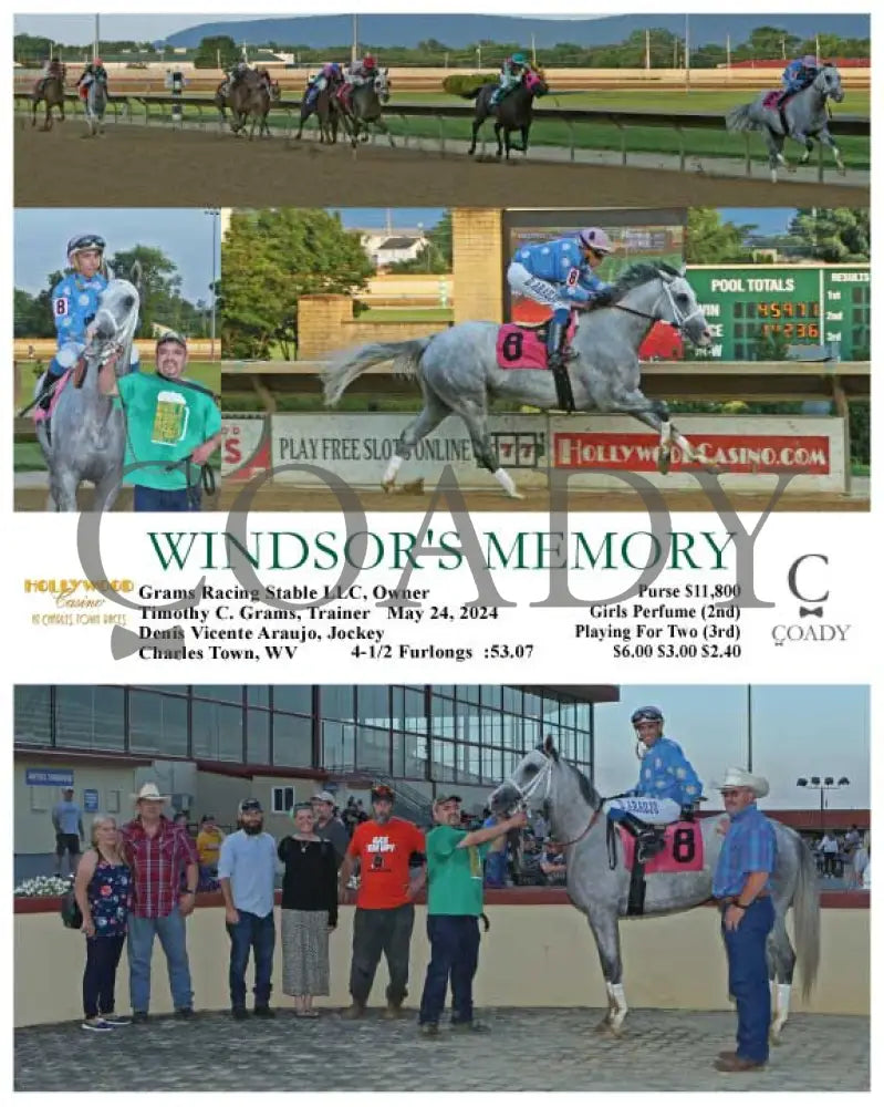 Windsor’s Memory - 05-24-24 R02 Ct Hollywood Casino At Charles Town Races