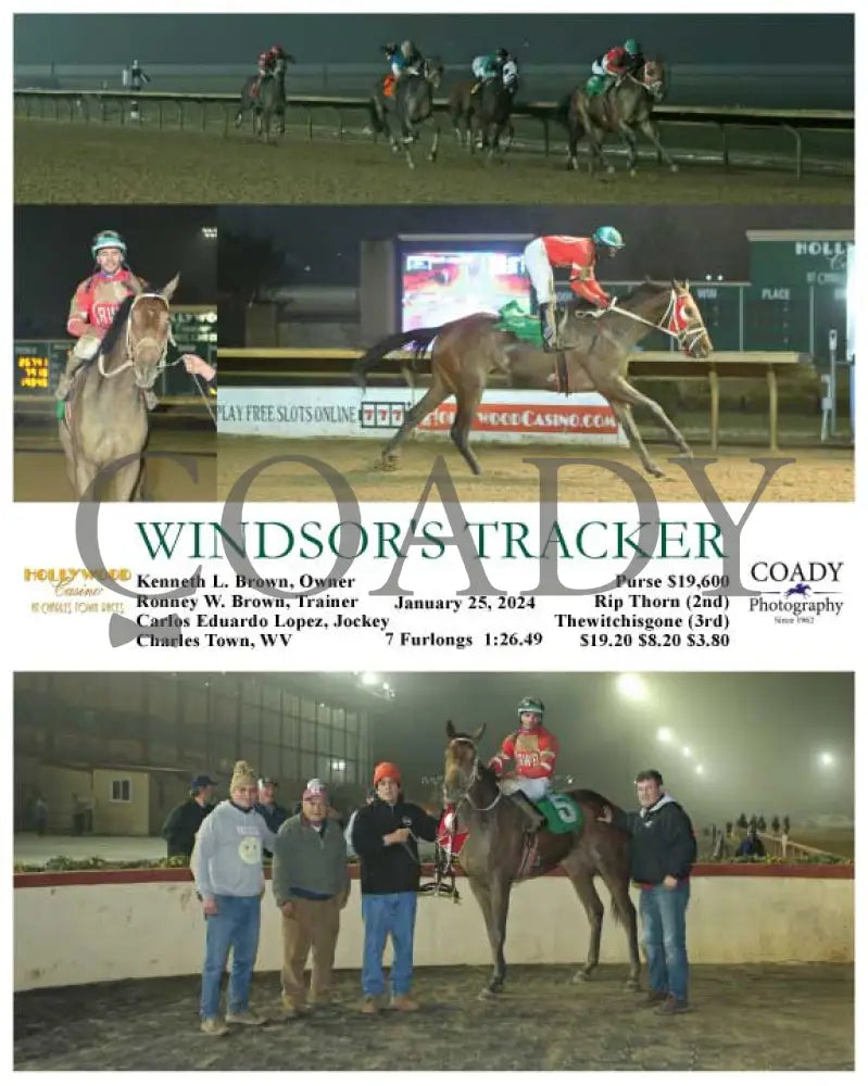 Windsor’s Tracker - 01-25-24 R07 Ct Hollywood Casino At Charles Town Races