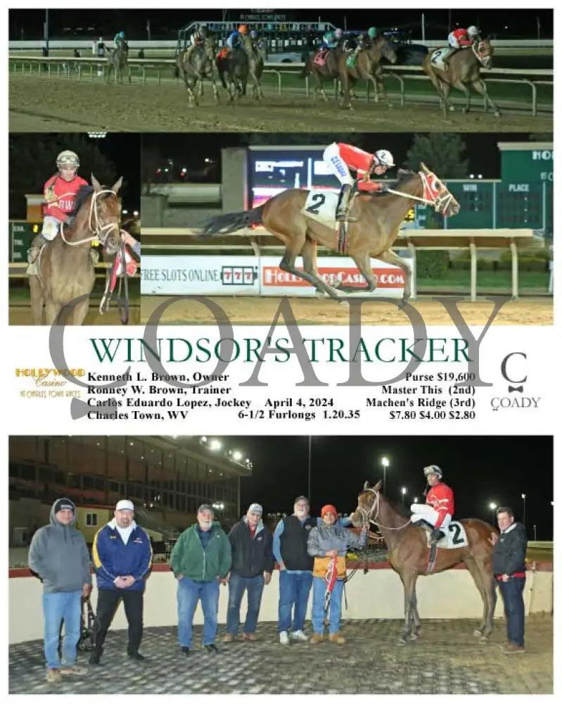 Windsor’s Tracker - 04 - 04 - 24 R06 Ct Hollywood Casino At Charles Town Races