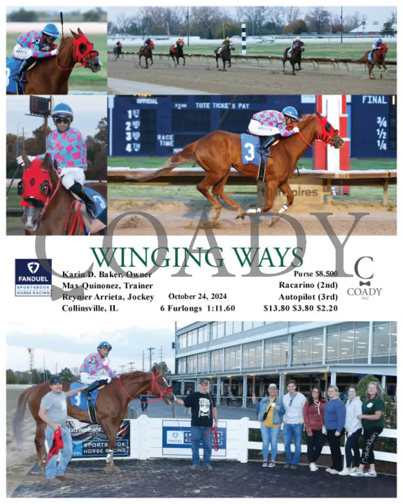 Winging Ways - 10-24-24 R04 Fan Fanduel Sportsbook Horse Racing