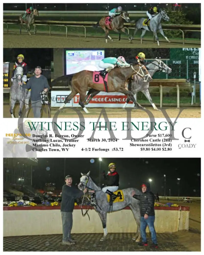 Witness The Energy - 03 - 30 - 24 R06 Ct Hollywood Casino At Charles Town Races