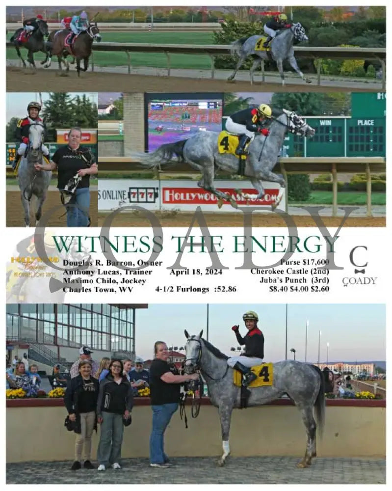 Witness The Energy - 04 - 18 - 24 R02 Ct Hollywood Casino At Charles Town Races