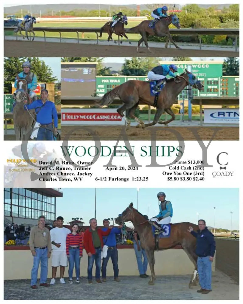 Wooden Ships - 04-20-24 R01 Ct Hollywood Casino At Charles Town Races