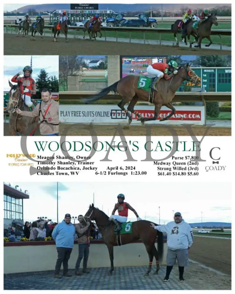 Woodsong’s Castle - 04 - 06 - 24 R01 Ct Hollywood Casino At Charles Town Races