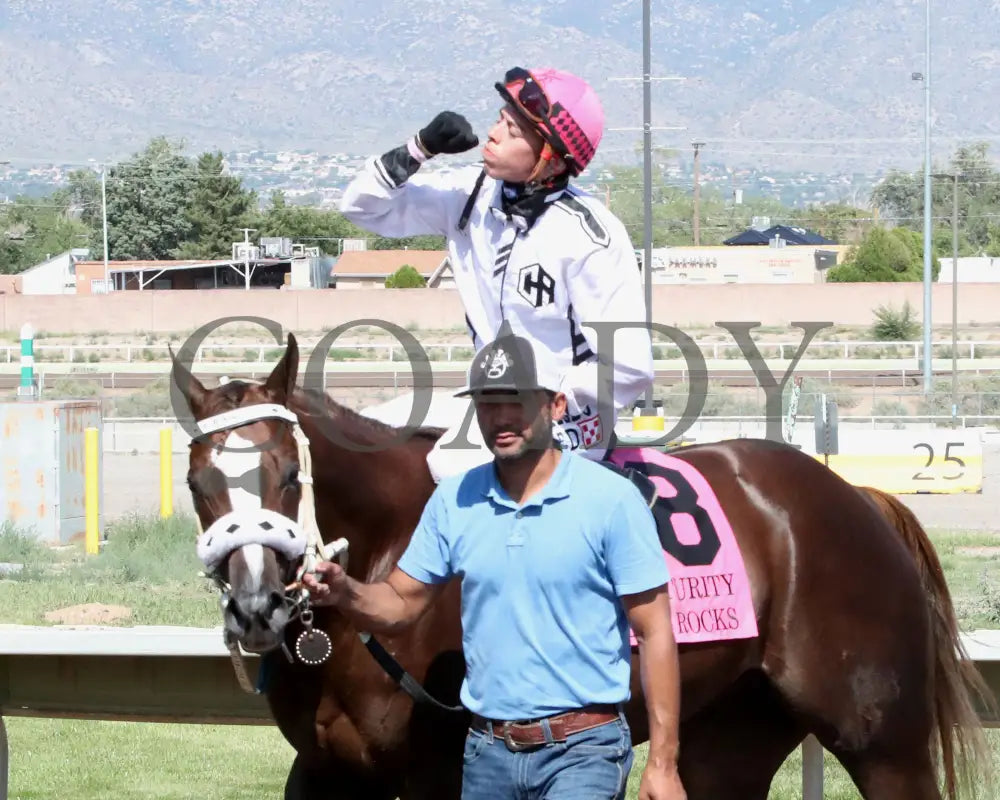 Woody Rocks - Zia Quarter Horse Futurity G1 07-28-24 R09 The Downs At Albuquerque Return Shot 4