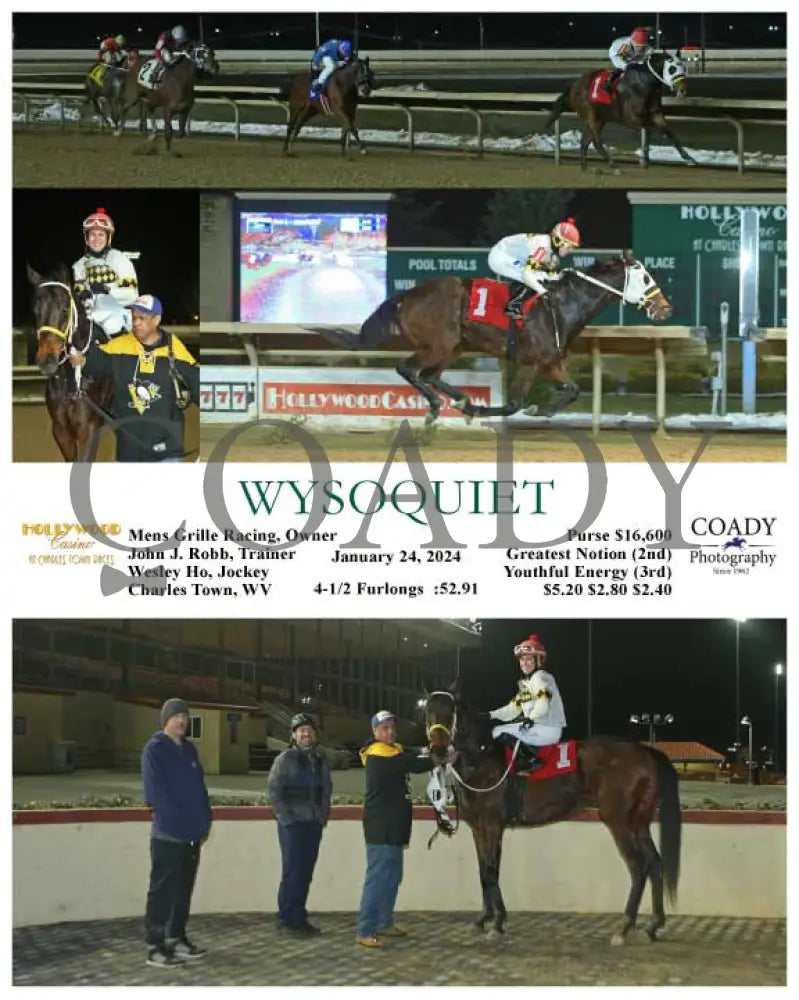 Wysoquiet - 01-24-24 R03 Ct Hollywood Casino At Charles Town Races