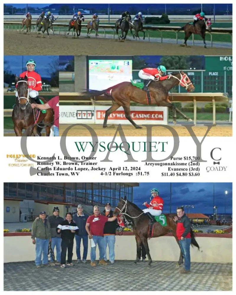 Wysoquiet - 04 - 12 - 24 R02 Ct Hollywood Casino At Charles Town Races