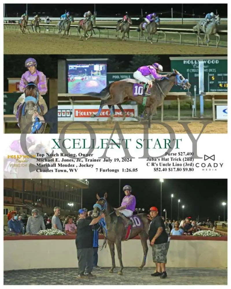 Xcellent Start - 07-19-24 R05 Ct Hollywood Casino At Charles Town Races