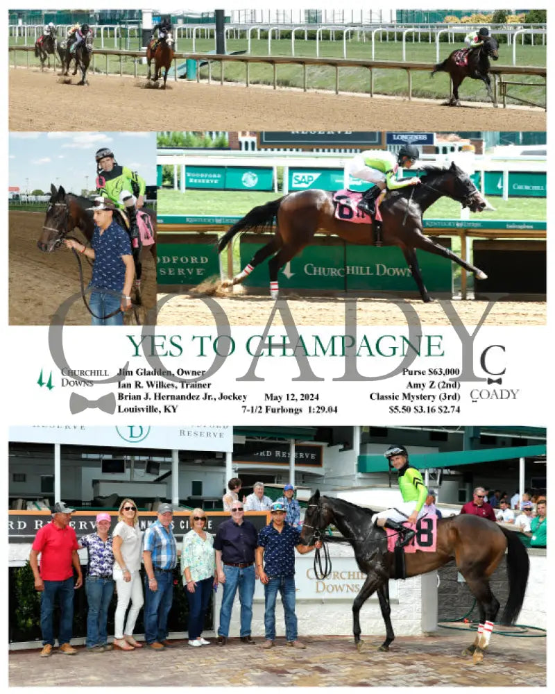 Yes To Champagne - 05-12-24 R06 Cd Churchill Downs