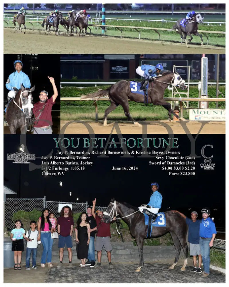 You Bet A Fortune - 06-16-24 R06 Mnr Mountaineer Park