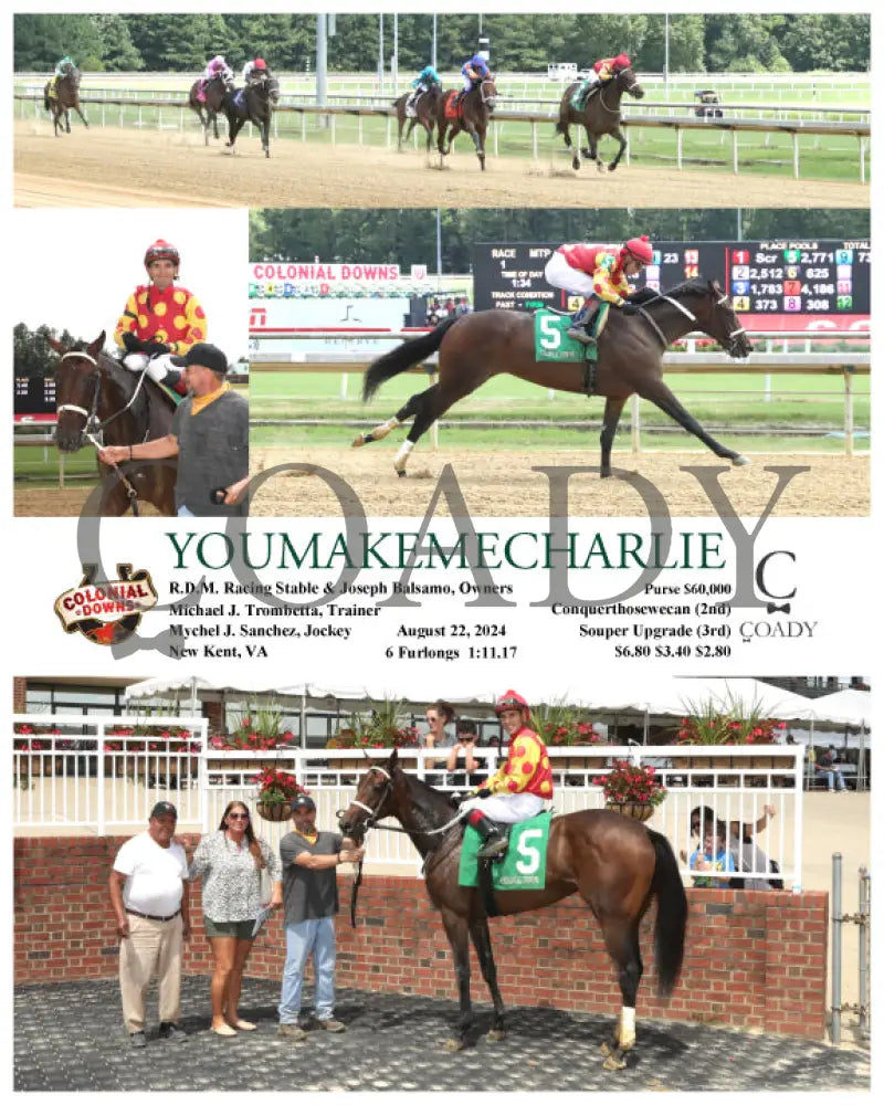 Youmakemecharlie - 08-22-24 R01 Cnl Colonial Downs