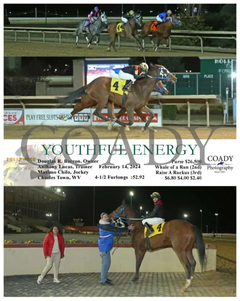 Youthful Energy - 02-14-24 R08 Ct Hollywood Casino At Charles Town Races