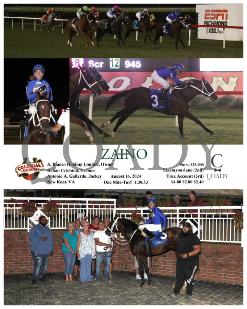 Zaino - 08-16-24 R09 Cnl Colonial Downs