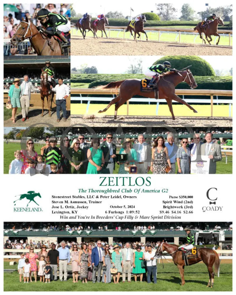 Zeitlos - The Thoroughbred Club Of America G2 10-05-24 R07 Kee Keeneland