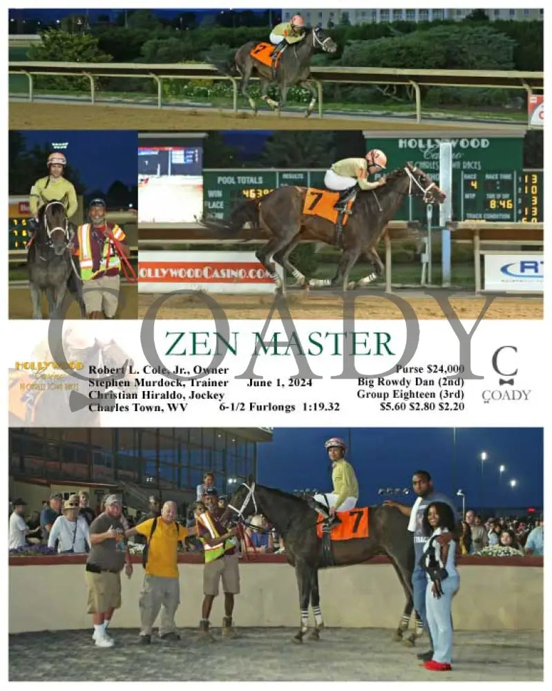 Zen Master - 06-01-24 R04 Ct Hollywood Casino At Charles Town Races