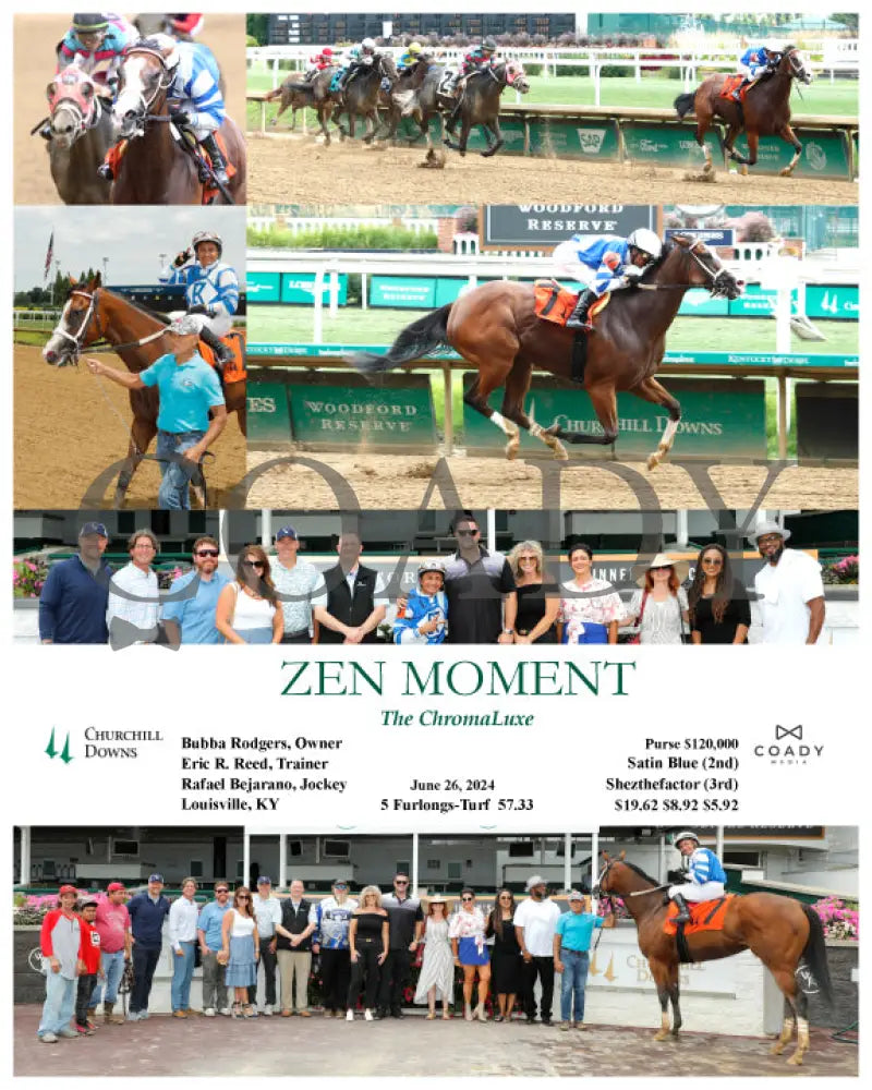 Zen Moment - The Chromaluxe 06-26-24 R05 Cd Churchill Downs